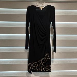 Michael Kors black midi dress size medium